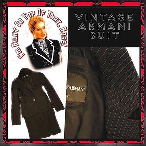 Vintage Armani Suit Size 36